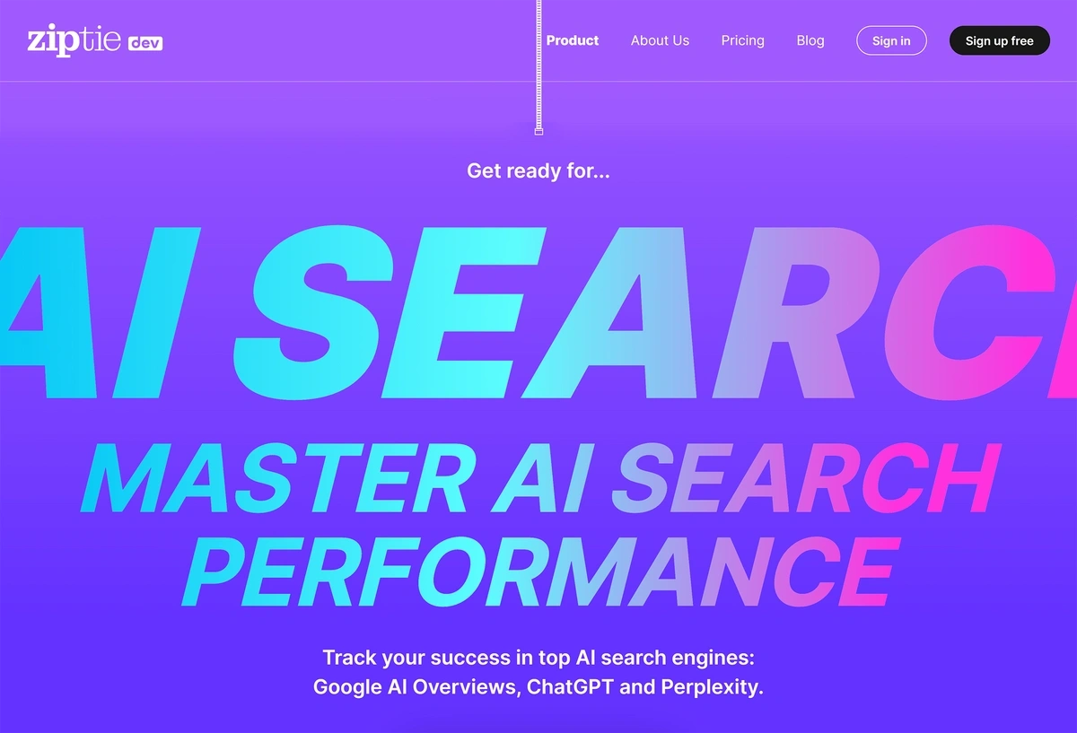 Ziptie homepage