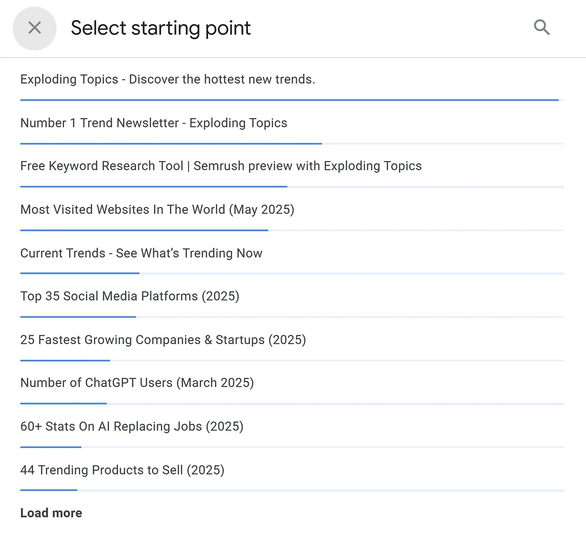Choosing a landing page as ending point for path exploration