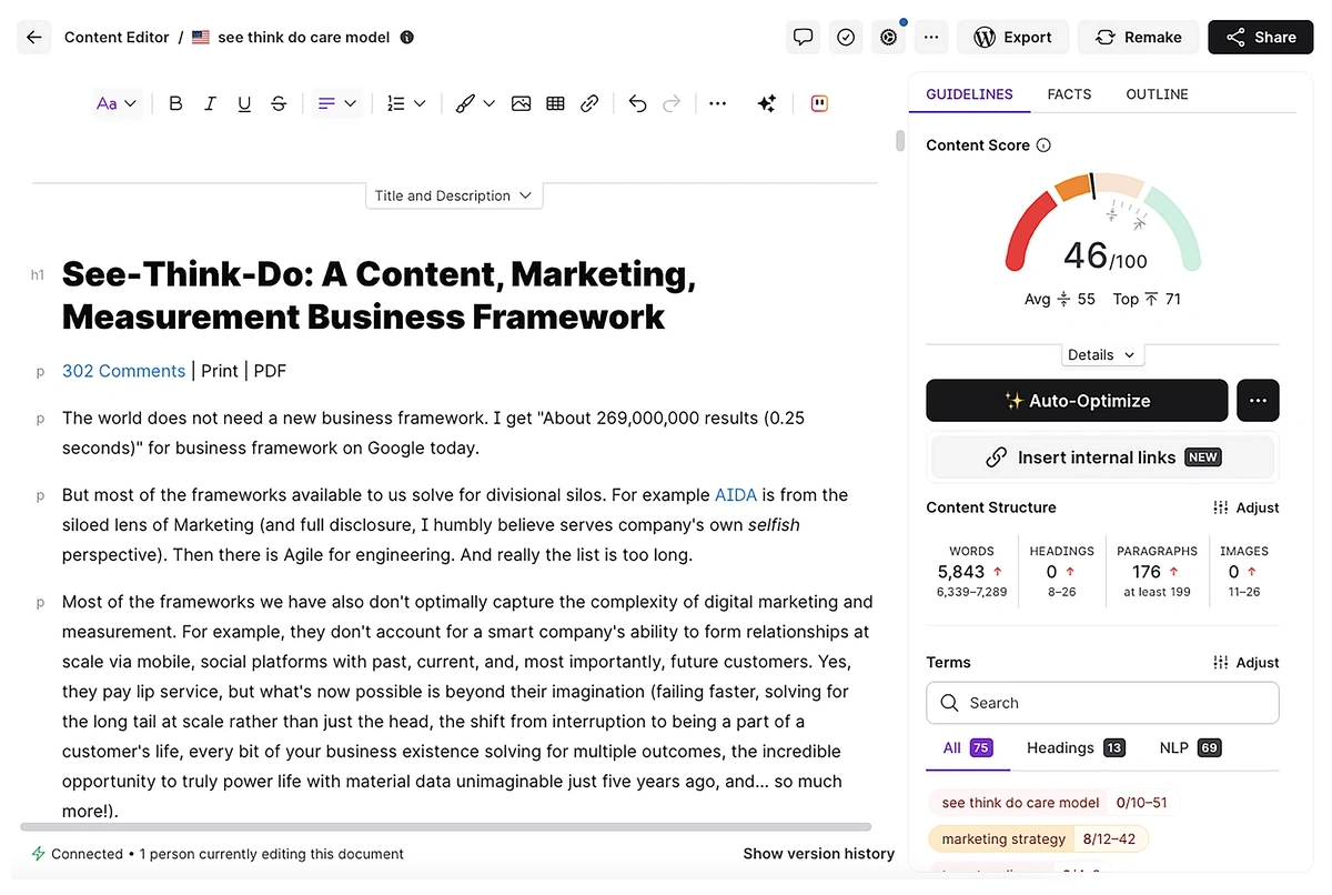 surfer seo avinash kaushik article
