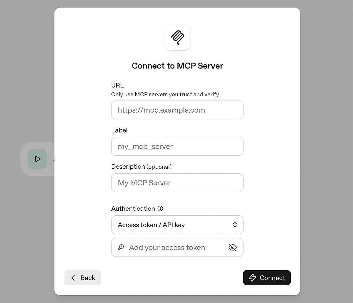 Adding Semrush MCP details in the OpenAI Agent Builder