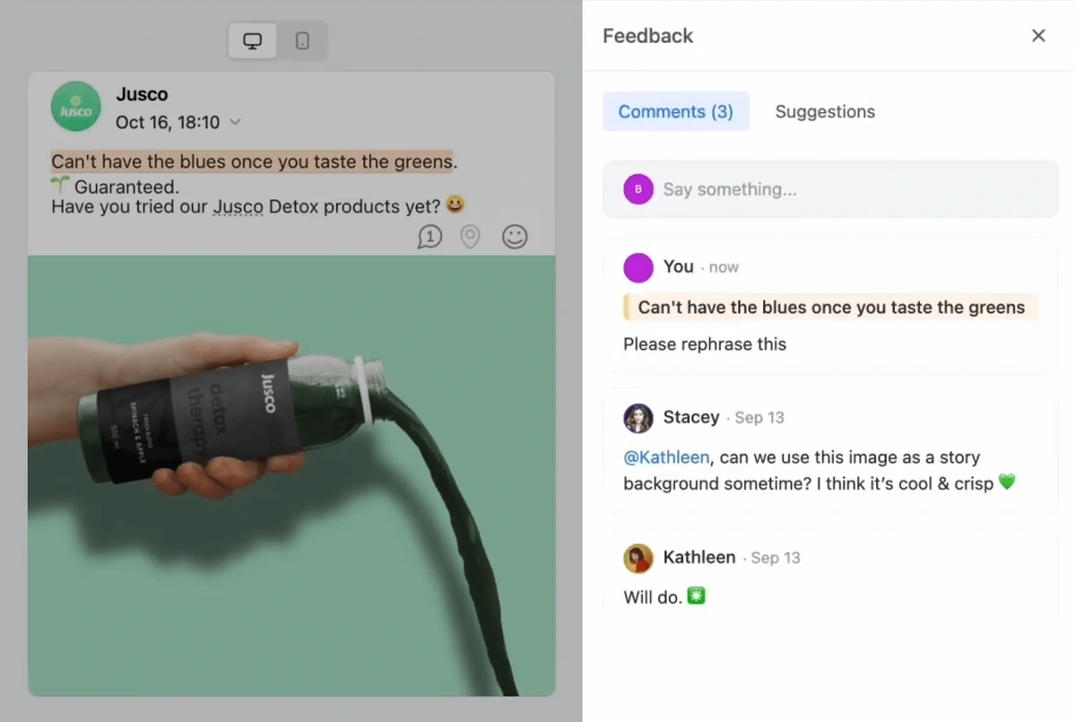 planable collaboration comments