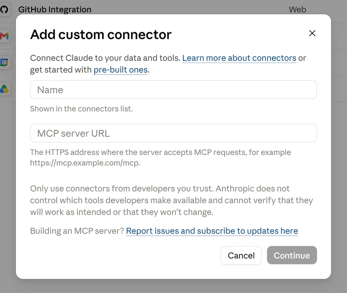 Add a custom connector to connect Semrush and Claude