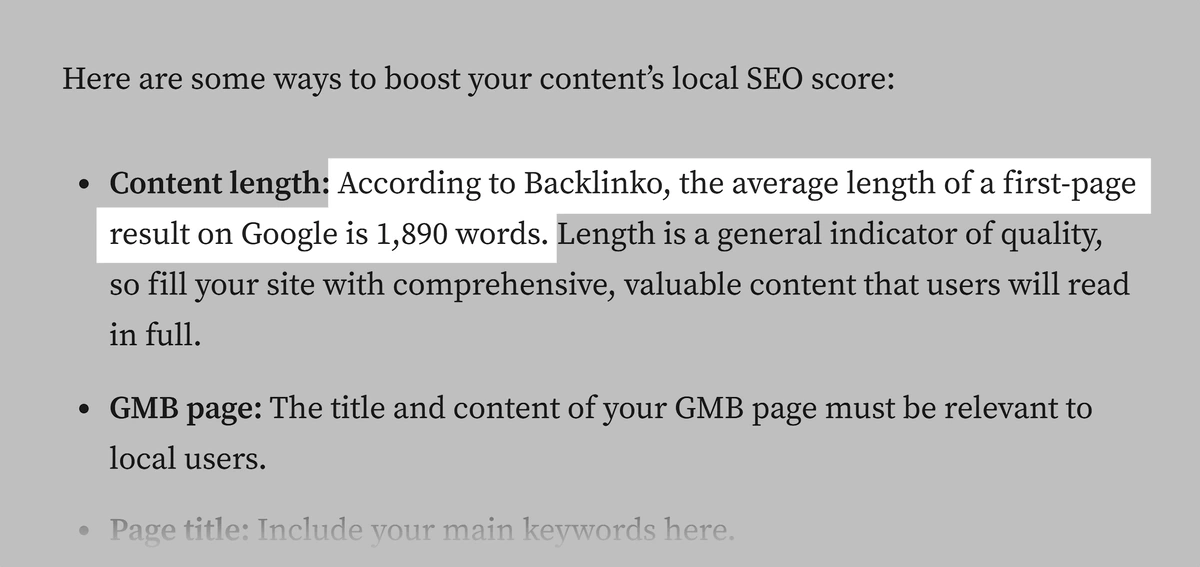 Example of a mention without backlinks