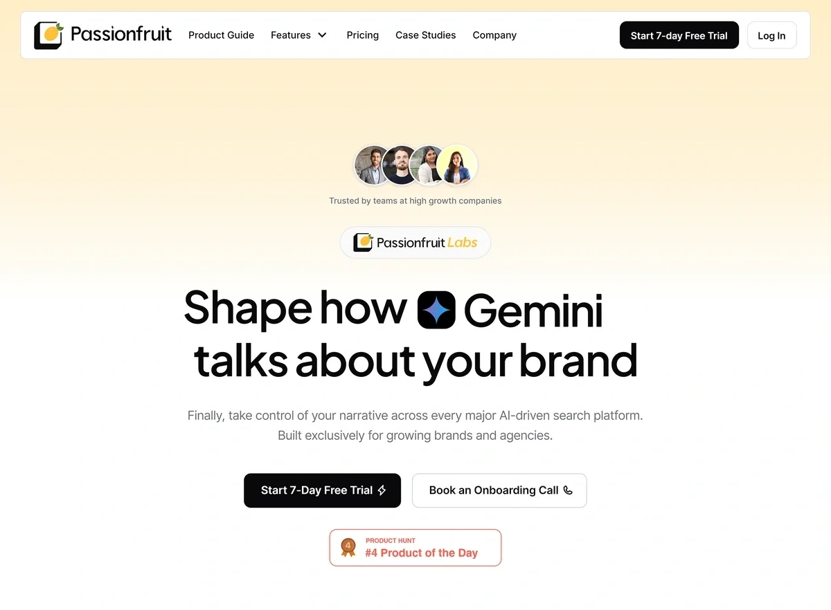 Passionfruit homepage