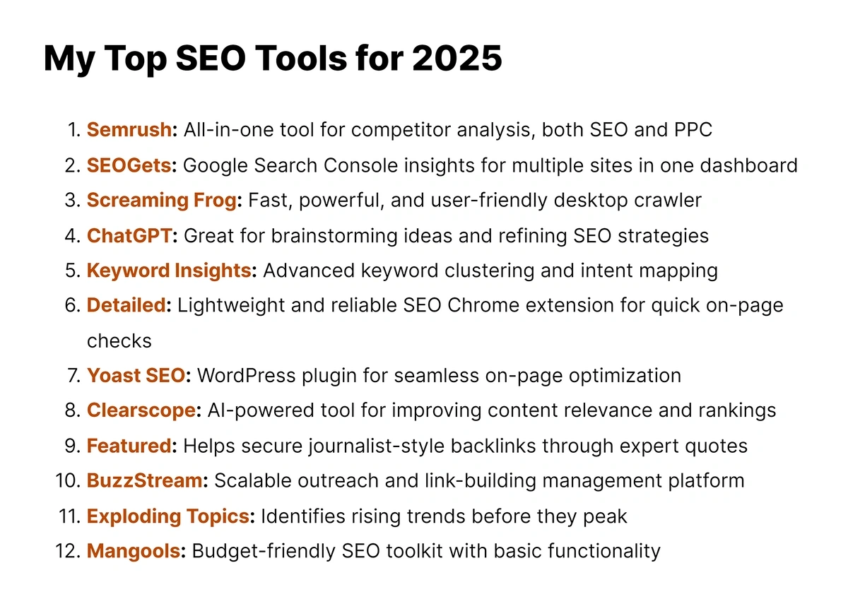 Best SEO tools post on Backlinko