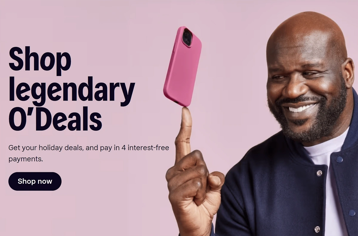 Klarna advertising holiday deals at retailers which accept the BNPL payment method