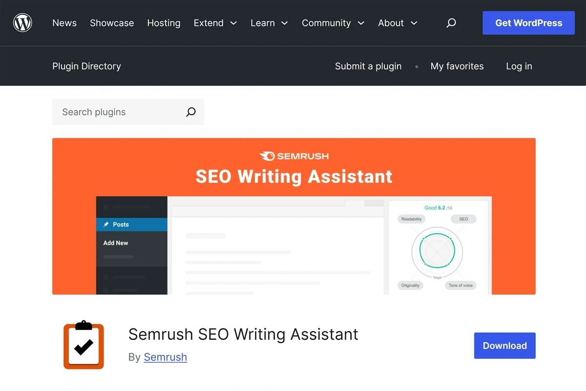 seo writing assistant plugin