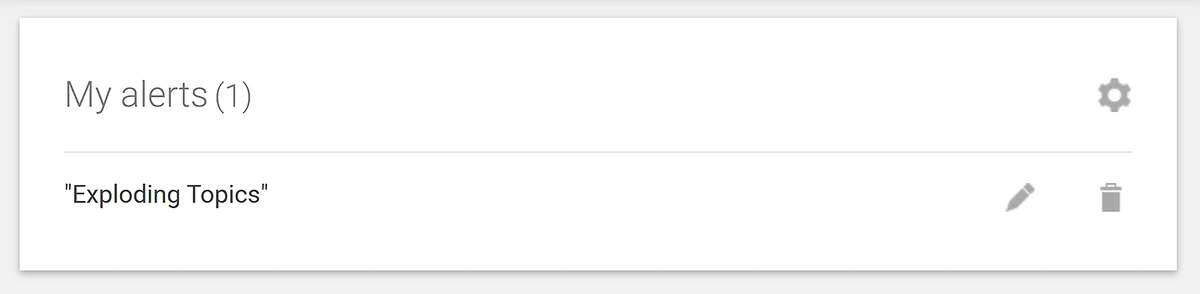 Google Alerts my alerts