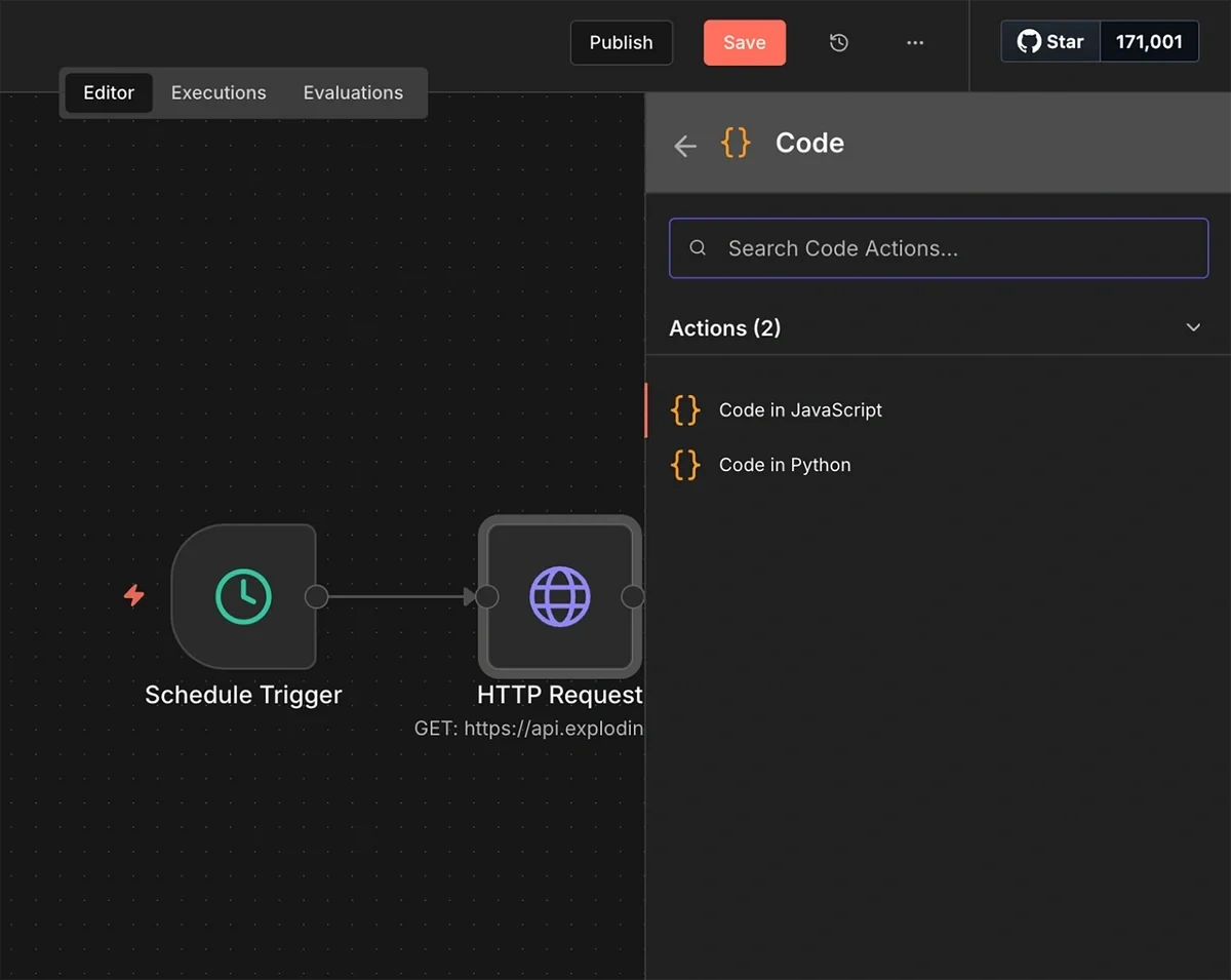 JavaScript code for parsing HTTP output