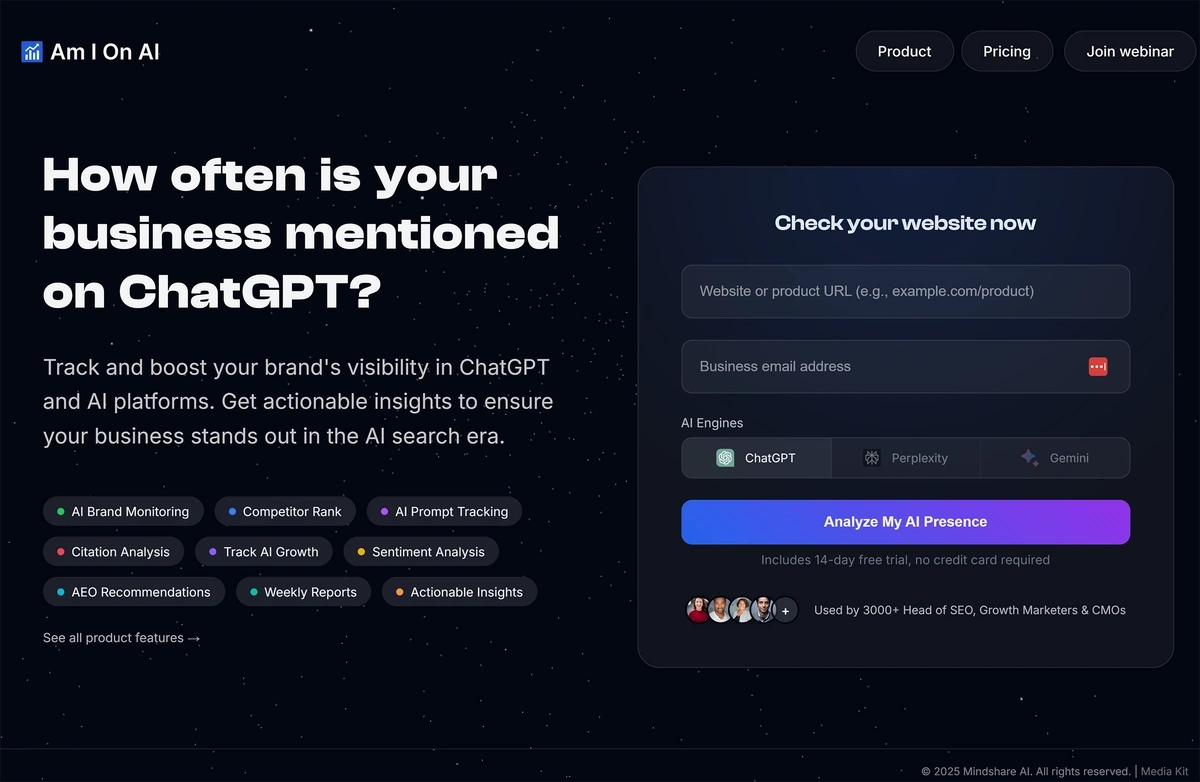 Am I On AI homepage