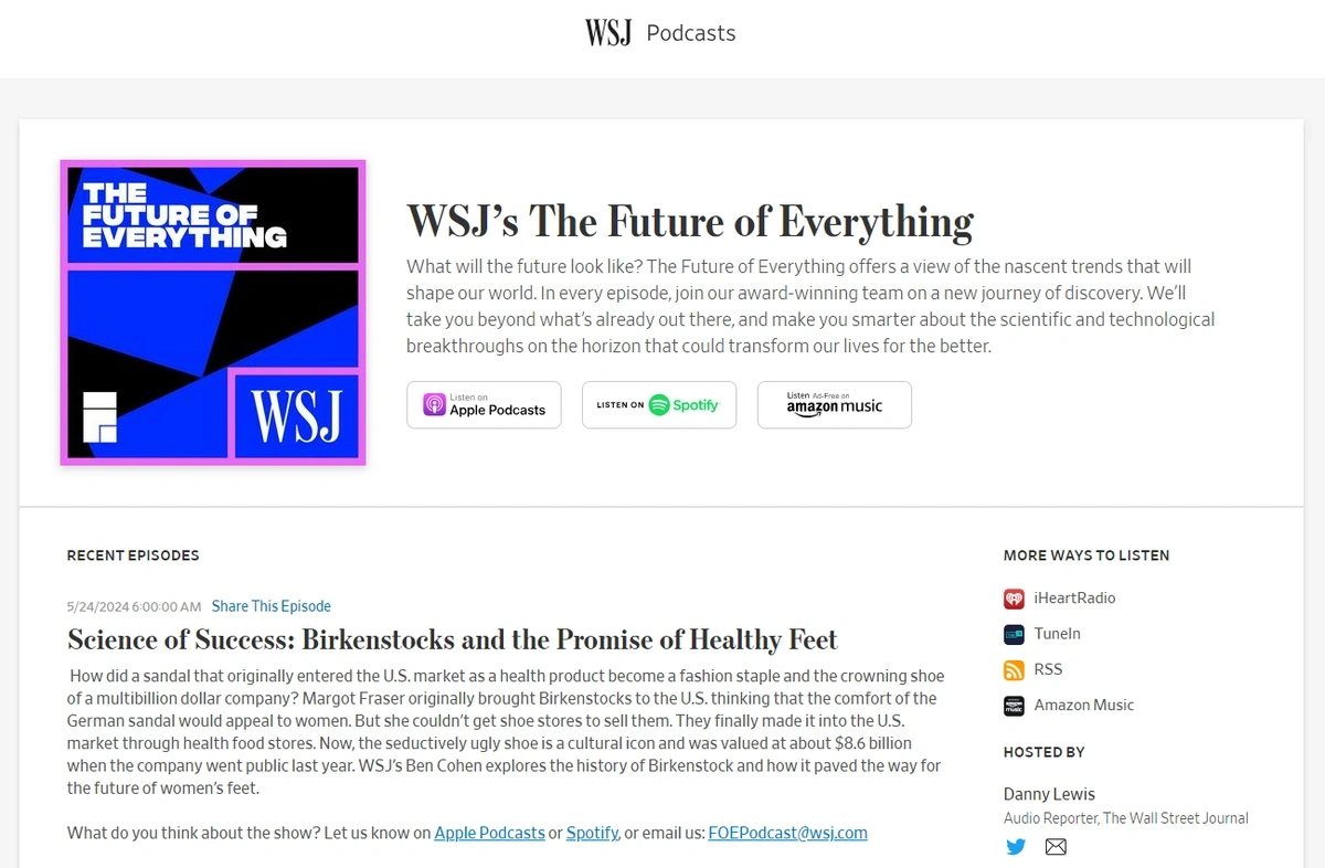 Screenshot of The Future of Everything