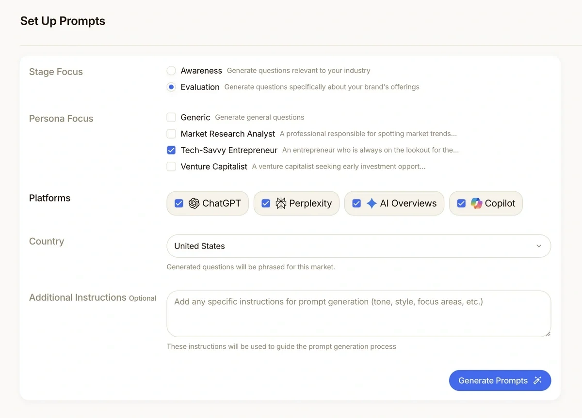 Scrunch AI Context settings