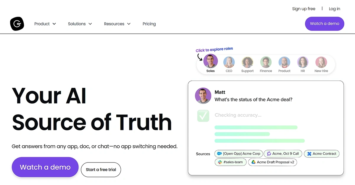Guru AI search