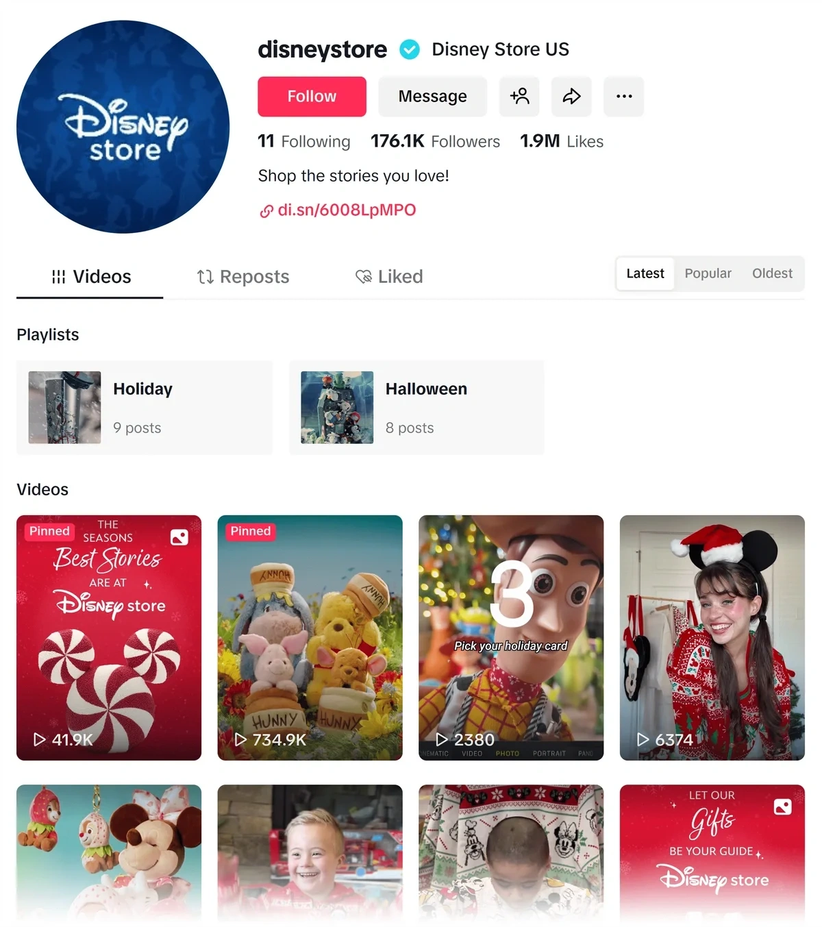 Disney Store on TikTok
