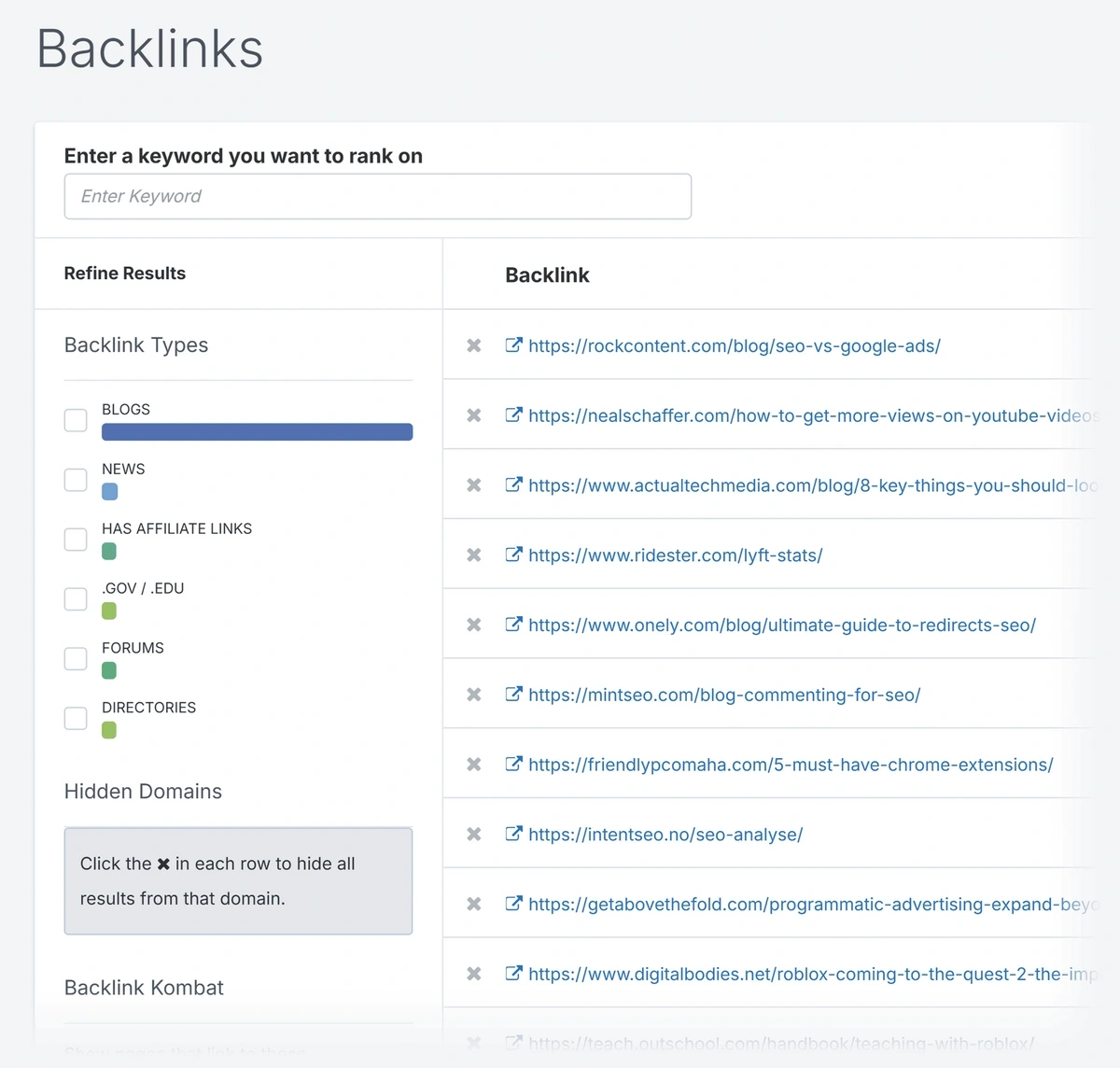 spyfu backlinks