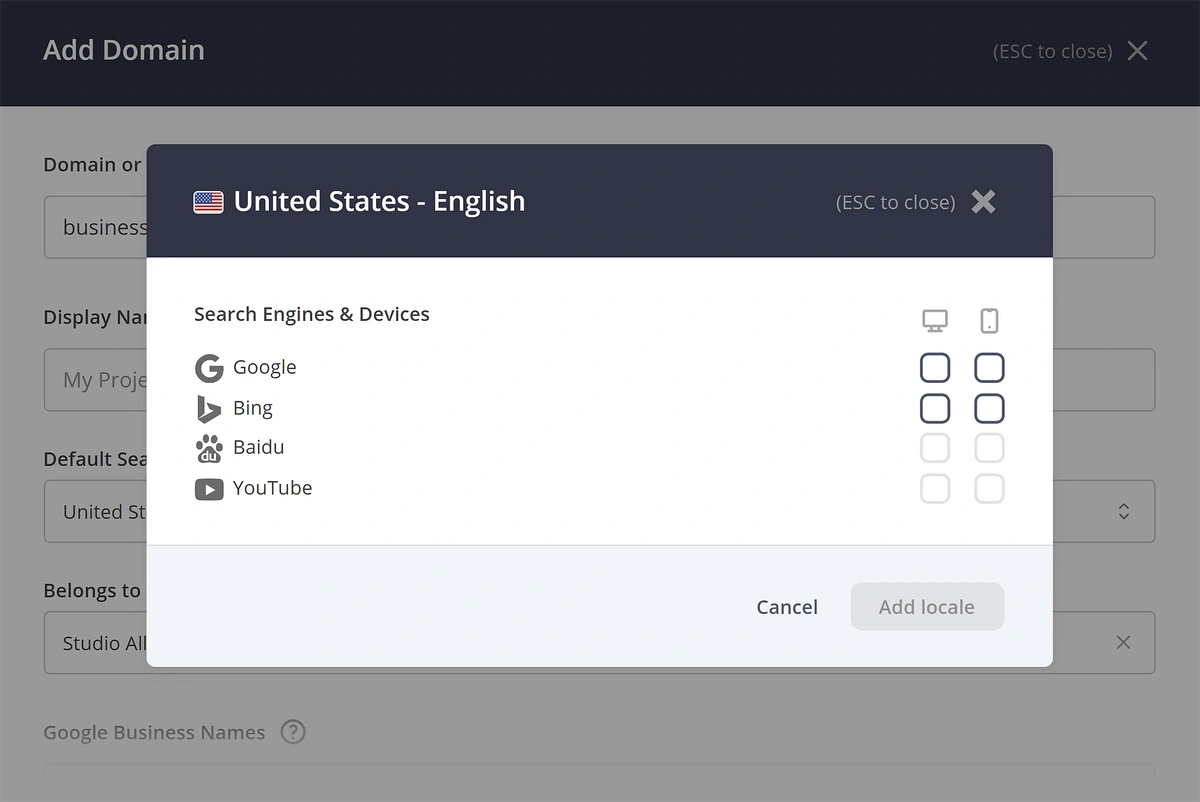 accuranker search engines