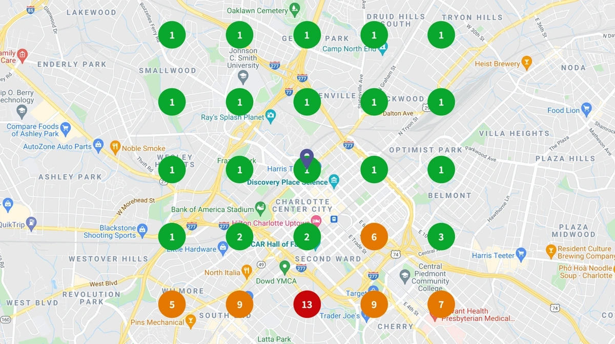 brightlocal search grid