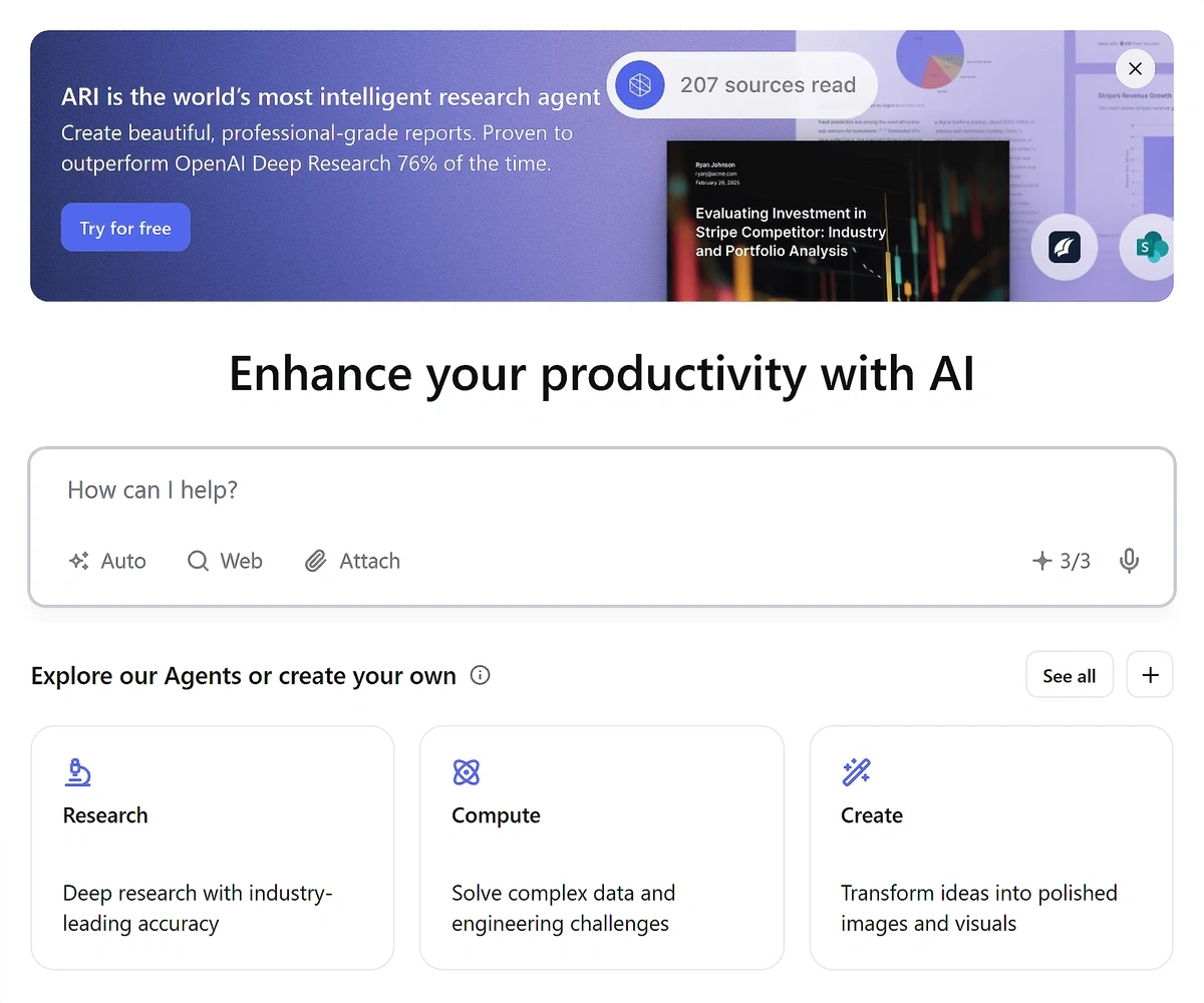 You.com homepage