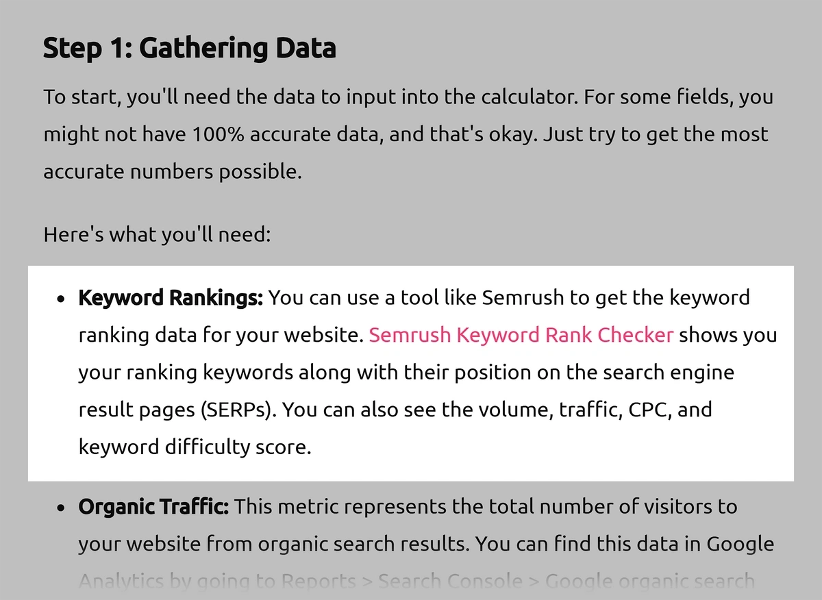 Semrush tool backlink