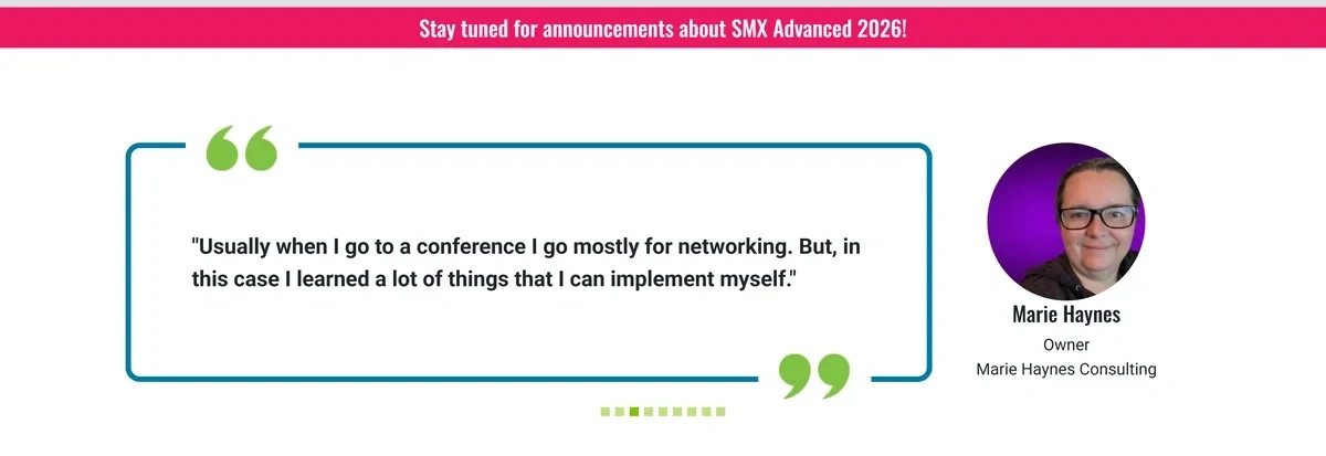 A review of the SMX Advanced conference from Marie Haynes