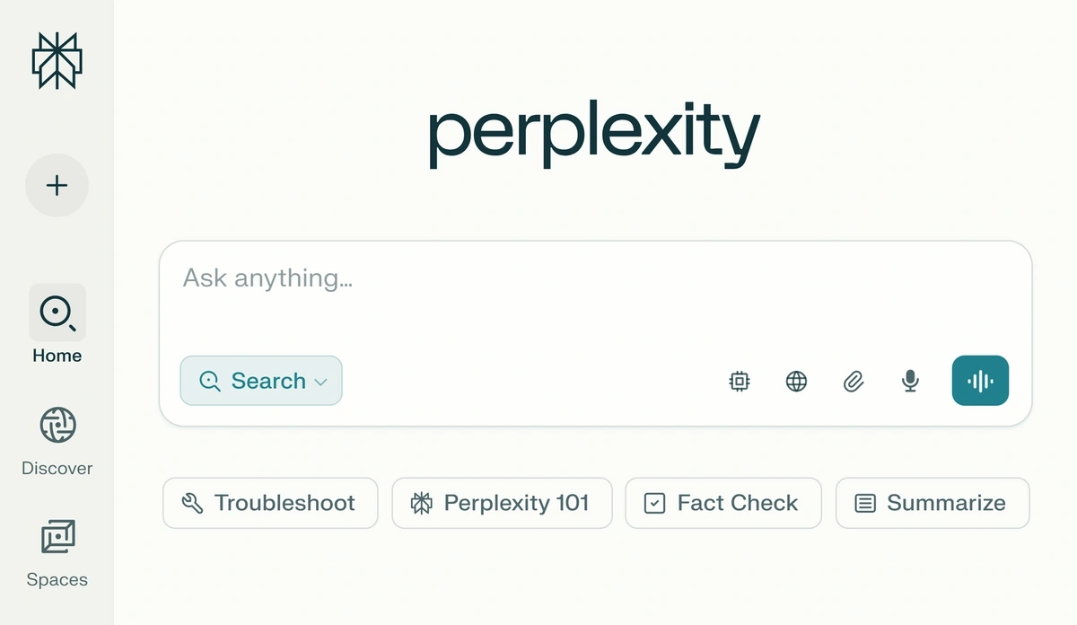 Perplexity AI search