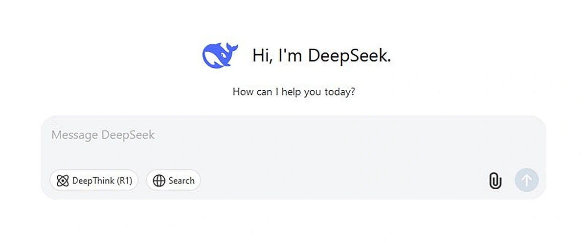 Deepseek chat interface