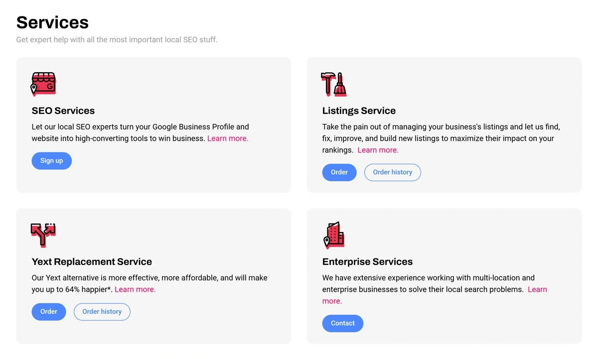 whitespark services