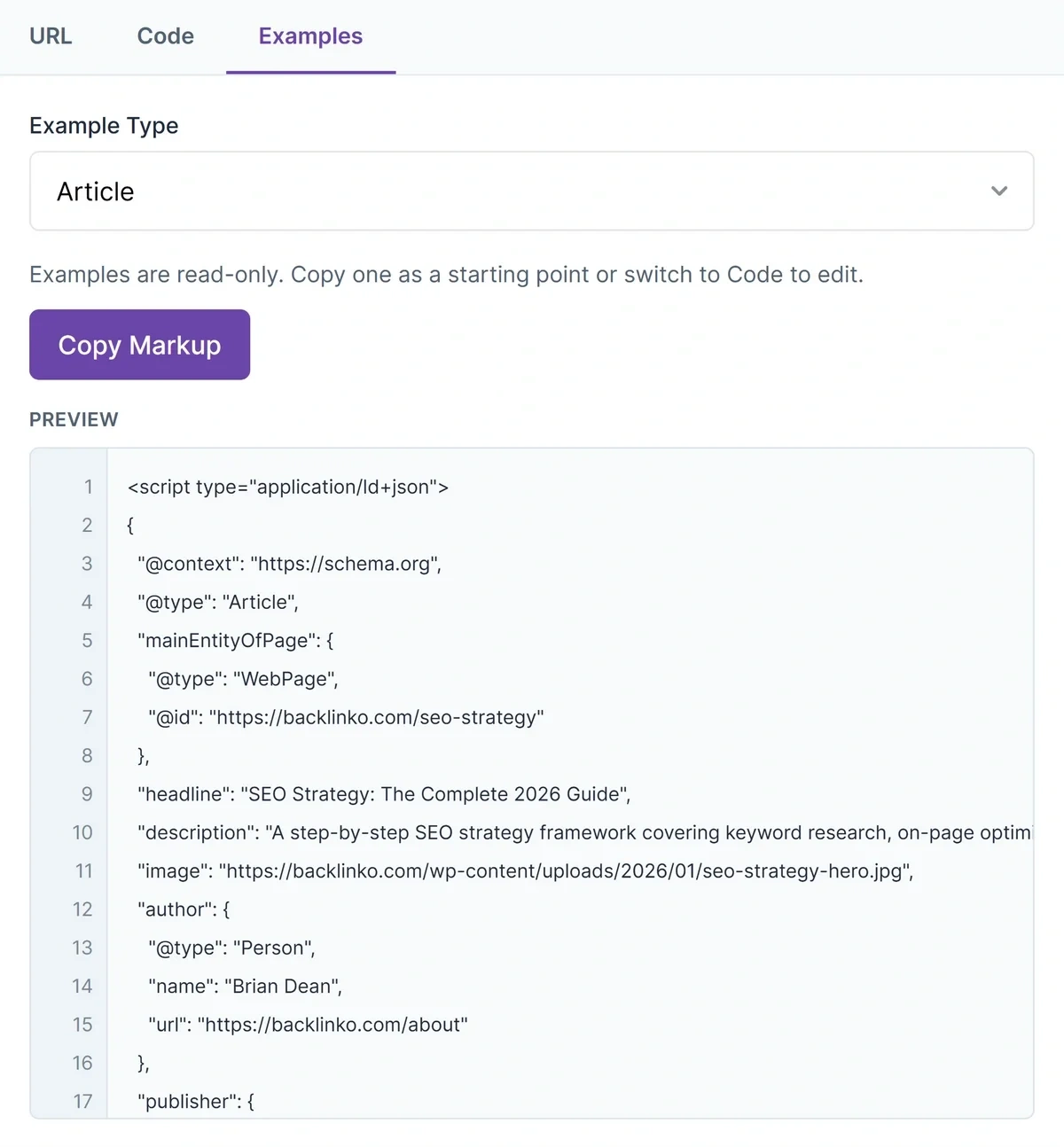 Use Built-In Schema Examples to Get a Quick Start graphic