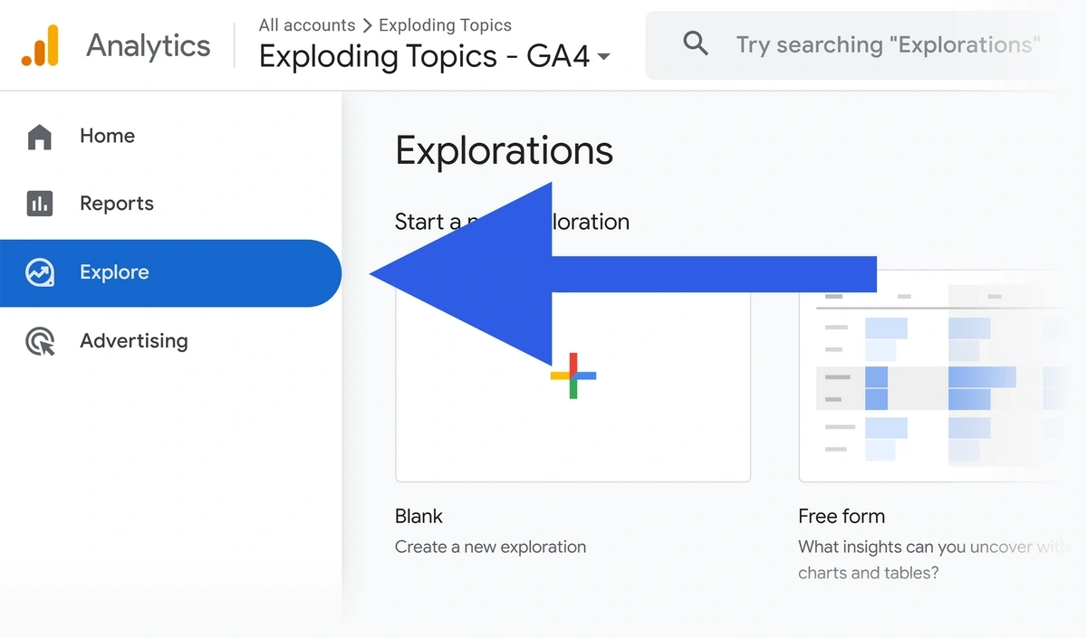 Explorations in GA4