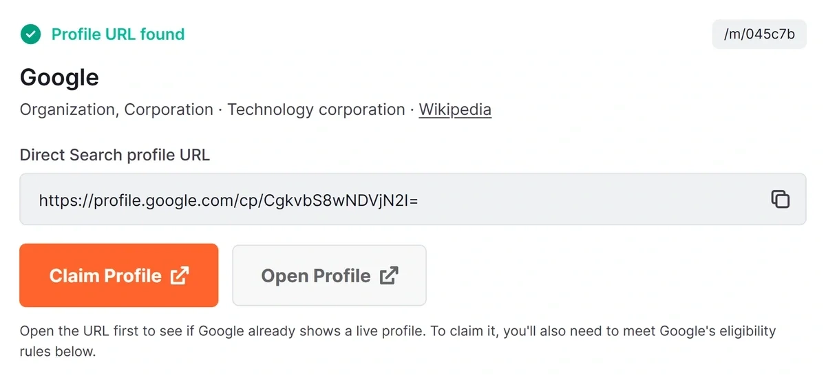 What This Google Search Profile Finder Tells You graphic