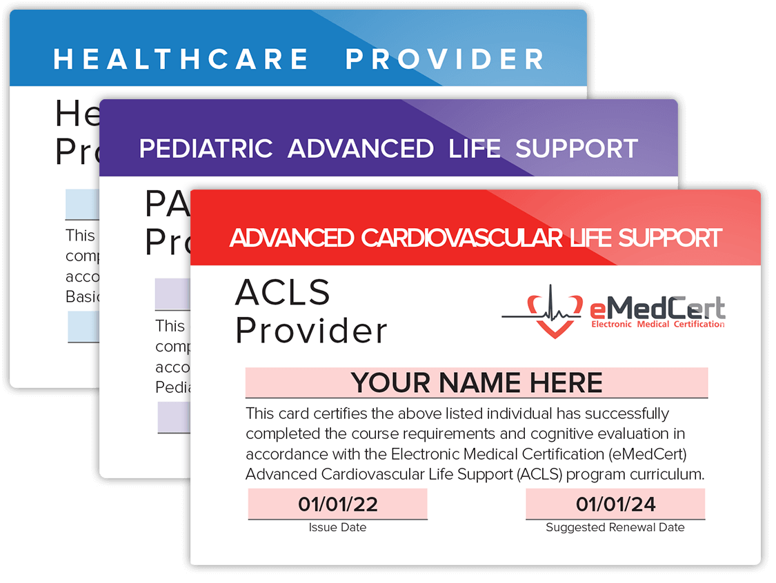 ACLS, BLS, PALS | eMedCert