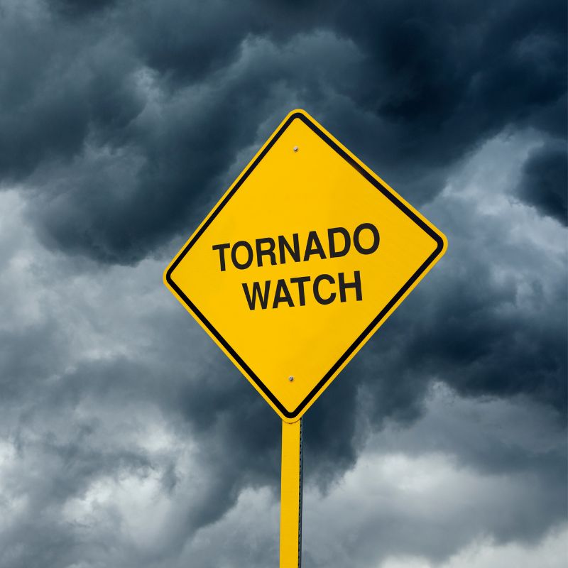 tornado watch sign