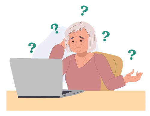 confused woman wondering about applying for social security