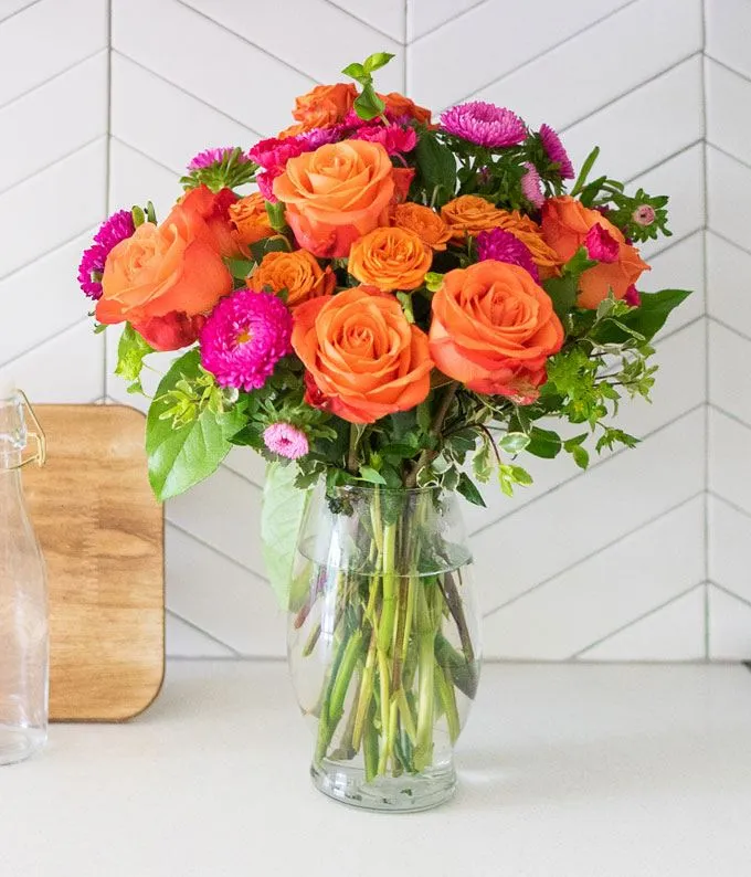 How Sweet It Is Bouquet on Counter