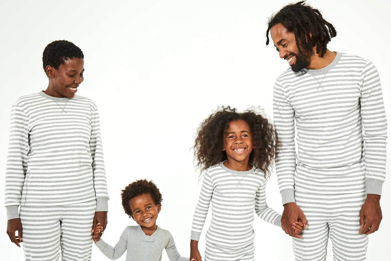 Primary heather gray matching family PJs