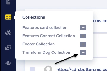 Select Transform Dog Collection from Collection Menu