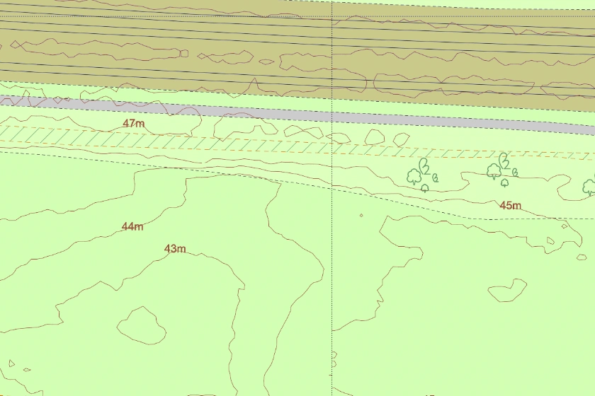 1m contours sample provided by MapServe®