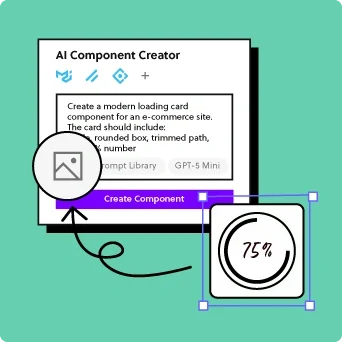 Generate UI with real components