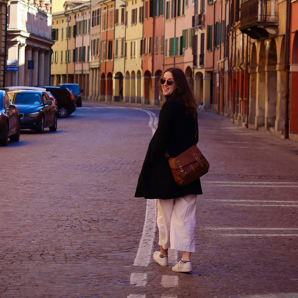  Woman in the Streets of Bologna.webp