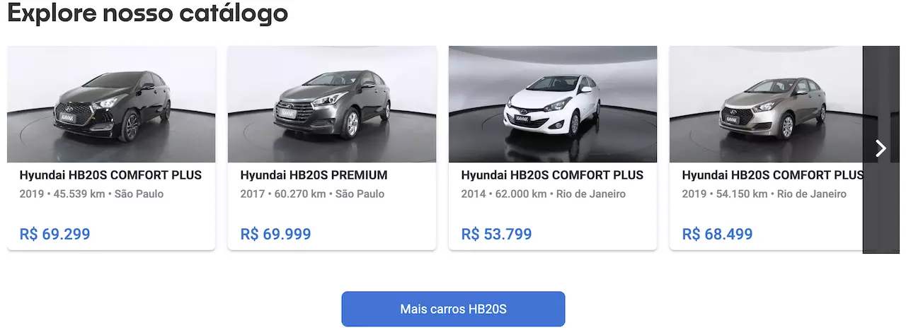 HYUNDAI HB20 2017 Usados e Novos no RJ