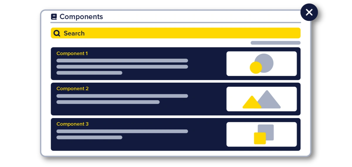 Django CMS components illustration