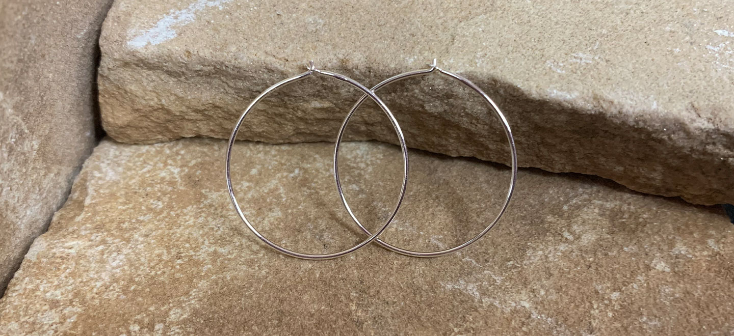 Create simple hoops using sterling silver wire! Hoops are a staple in earring collections and can be made in a large variety of sizes.