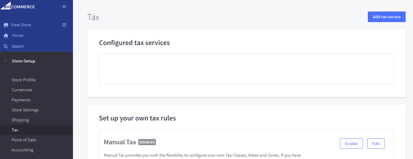 Add tax service