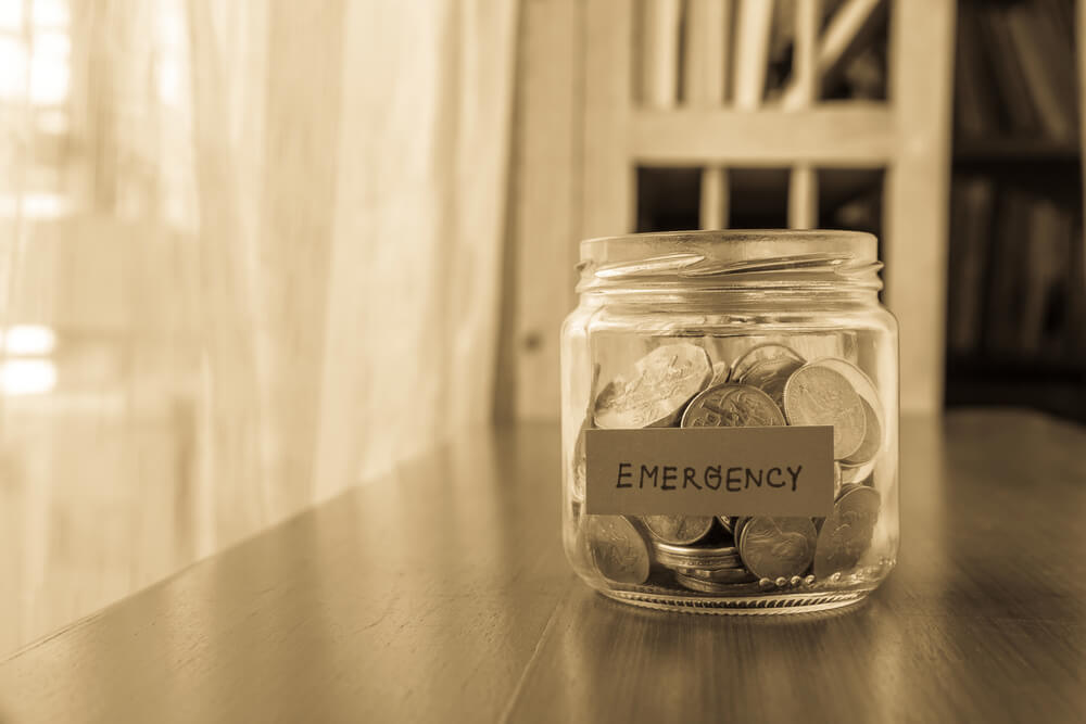 money saved for dealing with financial emergencies