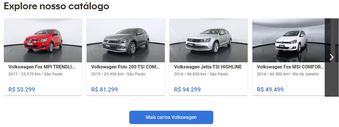 Carros-Volkswagen à venda