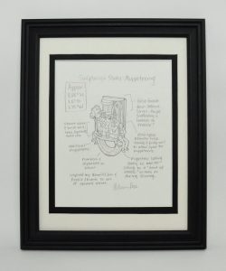 Original Sculpturings drawing as sent to a collector