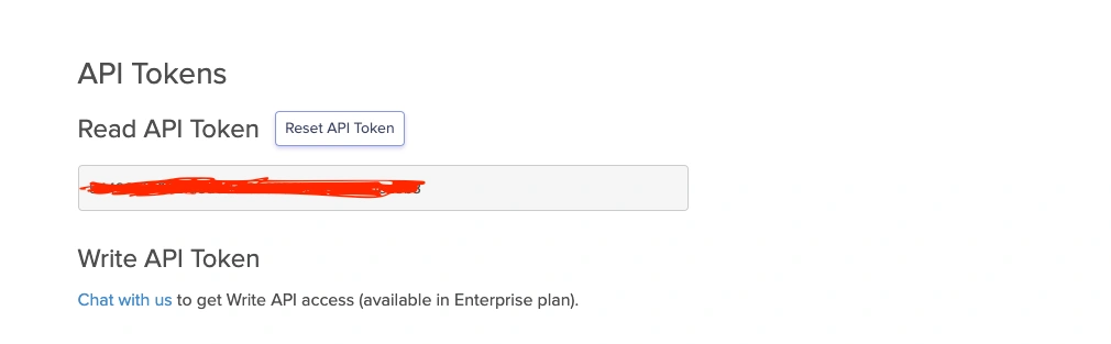 Access your Read API token 