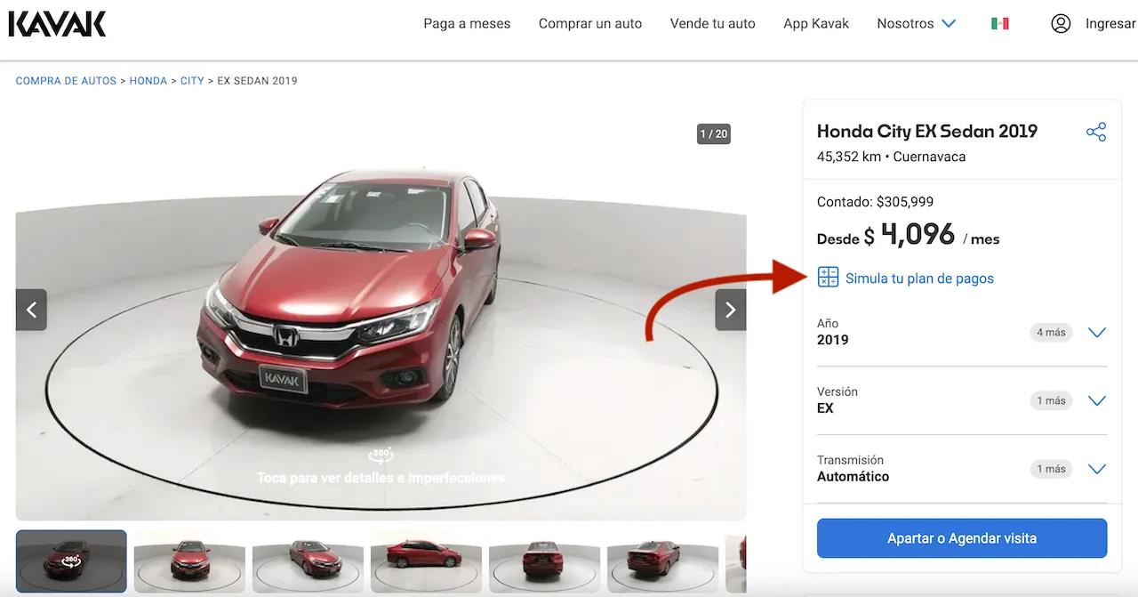 Simula tu plan de pagos