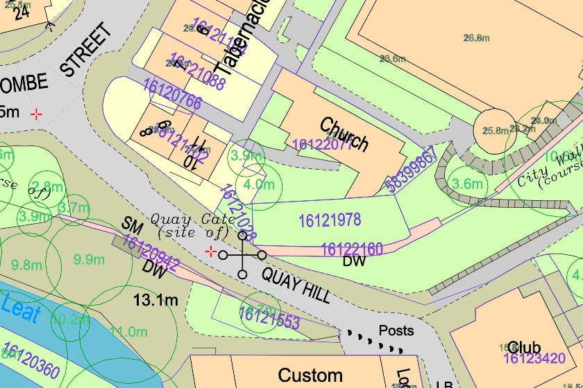 Optional extras on BuyAPlan® map sample