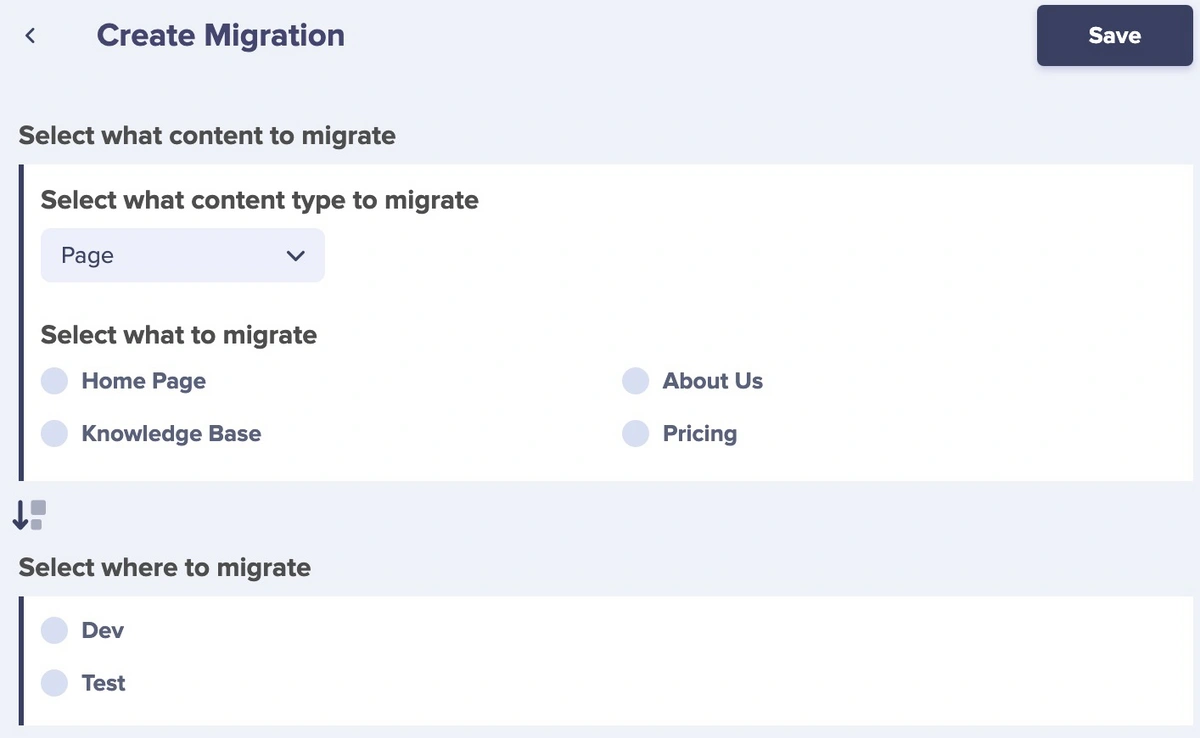 Migration tool